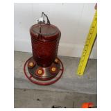 Glass Hummingbird Feeder