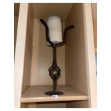 Large Iron Candle Holder