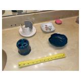 Soap Dish ~ Bath Set + 2 Bath Rugs