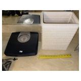 Bath Scale & Waste Basket