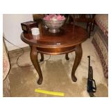 Nice Round Cherry Accent Table