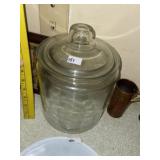 Vintage Glass Cookie Jar