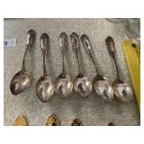 (6) Small Sterling Spoons