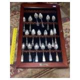 Sterling Collector Spoons + Cherry Presentation Ca
