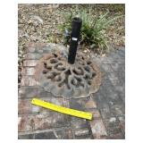 Wrought Iron Umbrella Base