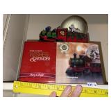 Christmas Train Snow Globe + Santa Snow Globe