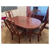 Nice Broyhill Cherry Dining Table w 6 Chairs