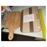 (2) Wood Cutting Boards