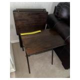 Nice Cherry Folding Tray Table Set