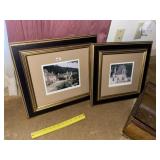 Pr of Signed Decorator Print/Pictures & Metal Plan