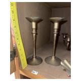 Pr of Brass Candlestick Holders