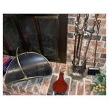 Fireplace Tool Set +  Bellows & Log Pan