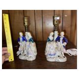 (2) Porcelain Figural Lamps