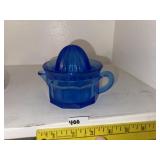 Vintage 2 Pc Blue Juicer