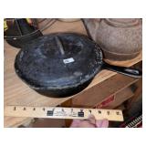 Vintage Cast Iron Chicken Skillet & Lid