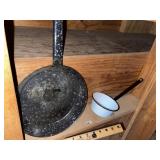 Vintage Granite Ware Dipper & Skillet