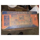 Vintage Child's Metal Kitchen Set