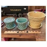 (3) Vintage McCoy Pottery Planters