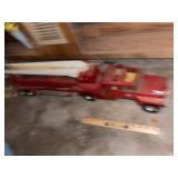 Vintage Metal Fire Ladder Truck