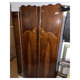 Nice Walnut Art Deco Armoire Cabinet
