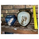 (2) Pottery Art Vases