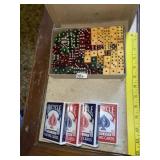 Vintage Dice & New Playing Cards