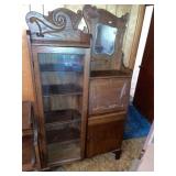 Vintage Oak Drop Front Secretary Desk