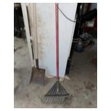 Yard Rake & Transfer Shovel