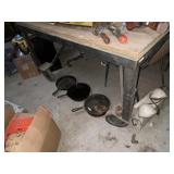 Iron Shop Table (48'x48' ~ on Wheels)