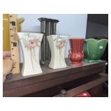 (4) Vintage McCoy Pottery Vases