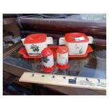 Vintage Celluloid S & Creamer + Shaker Set