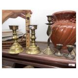 (5) Brass Candle Sticks