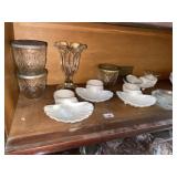 Shrimp Cocktail Dishes & Misc in Grp (2 Shelves)