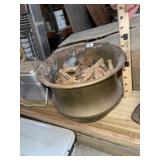 Copper Flower Pot & Clothes Pins