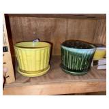 (2) McCoy Pottery Planters