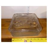 Large Vintage Refrigerator Dish w Lid