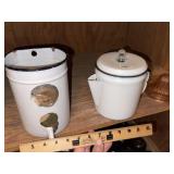 Vintage Enamelware Coffee Pot & Dispenser