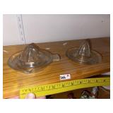 (2) Vintage Juicers (Clear)