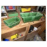 (2) Vintage McCoy & Camark Pottery Planters