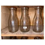 Vintage Milk Bottles (6)