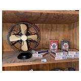 Bicycle Playing Cards & Battery Powered Fan
