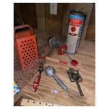 Vintage Jiffy Mixer & Kitchen Utensils