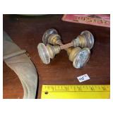 (2) Vintage Crystal Door Knobs
