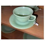 Vintage Jadeite Coffee Cup & Saucer