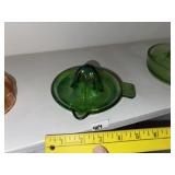 Vintage Green Glass Juicer