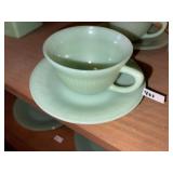 Vintage Jadeite Coffee Cup & Saucer