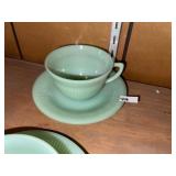 Vintage Jadeite Coffee Cup & Saucer