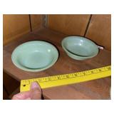 (2) Vintage Jadeite Cereal Bowls
