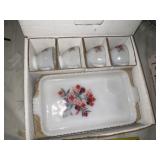 Vintage Anchor Hocking Snack Set