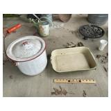 Vintage Granite Ware Chamber & Pan
